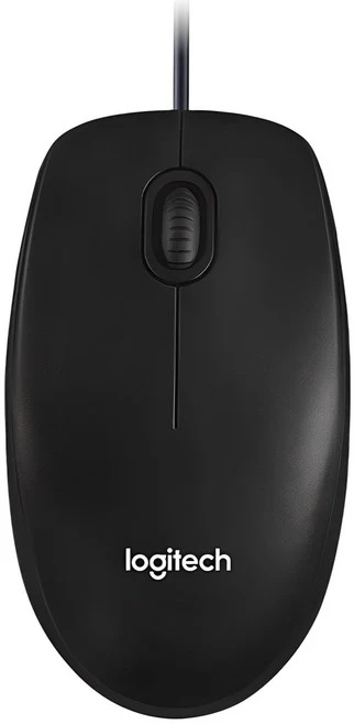 로지텍 유선마우스, M100R, 블랙