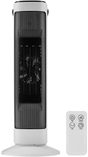 홈플래닛 PTC 타워 리모컨 온풍기, DQ2133R, 화이트