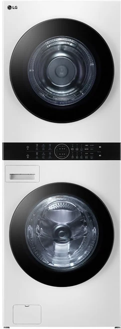 LG전자 트롬 오브제컬렉션 워시타워 세탁기 + 건조기 세트 24kg + 20kg 방문설치, W2420WHNR, 릴리화이트