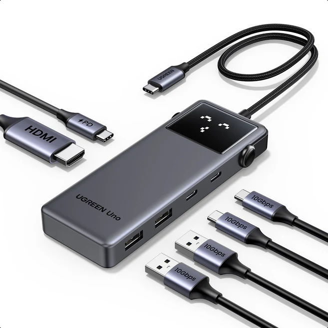 유그린 Uno ·6포트 USB-C허브 UGREEN 유그린 Uno 6포트