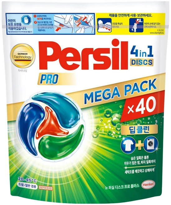 퍼실 뉴 디스크 프로 플러스 40개입