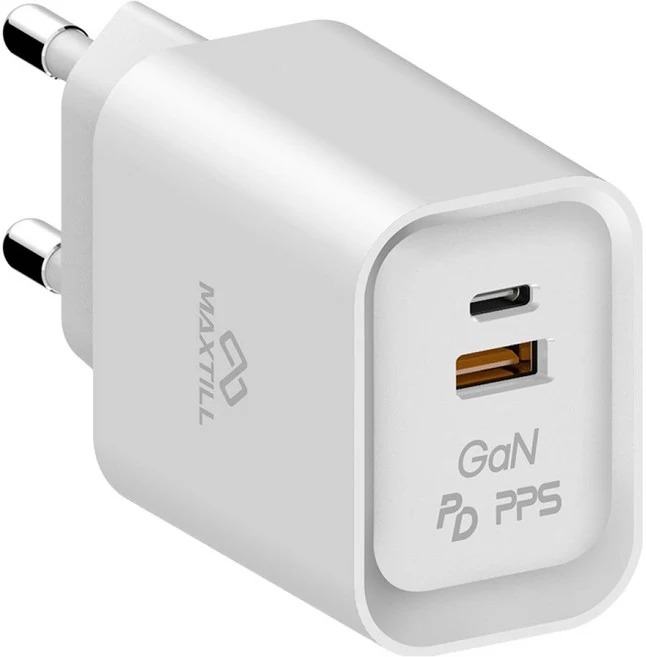 맥스틸 25W GaN 2포트 PD PPS 충전기 25W GaN 2포트 PD PPS 초고속 충전기