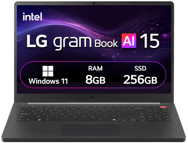 LG전자 2026 그램북 AI 15 코어 Ultra5, 타이탄 블랙, 256GB, 8GB, WIN11 Home, 15U50U-GR5CK