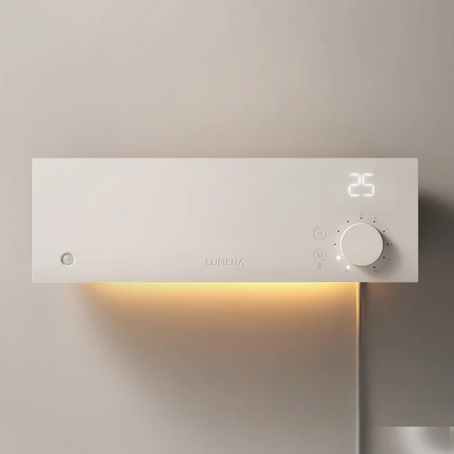 루메나 벽걸이 온풍기, 크림화이트, WARMER FRAME